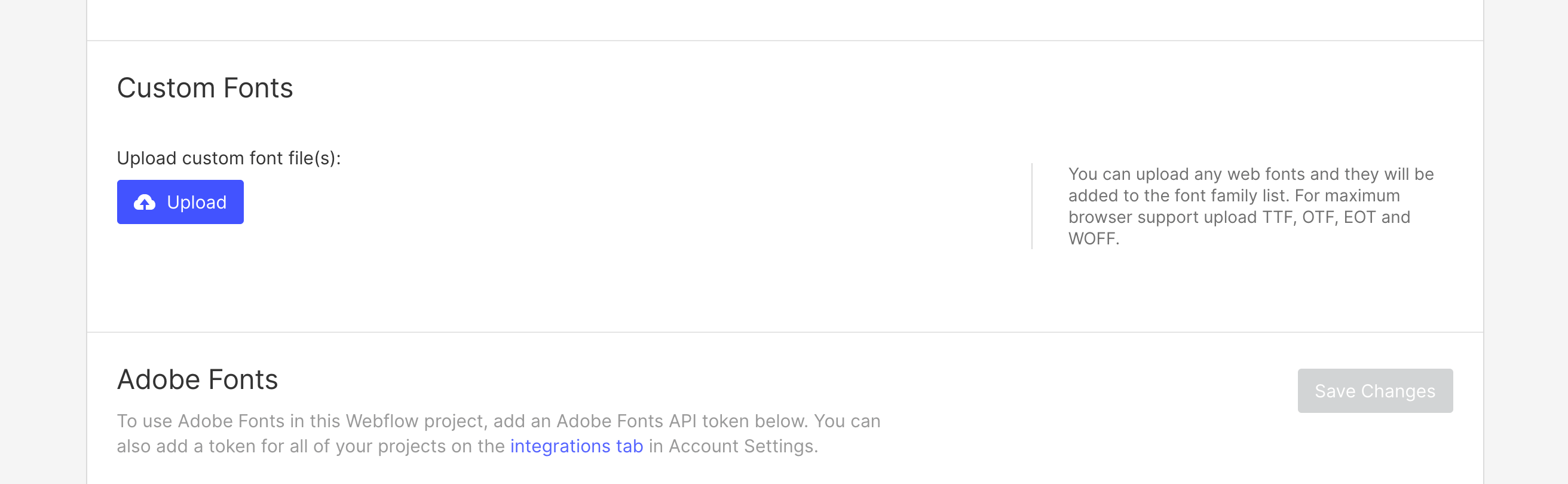 Custom Typography - Architect X Webflow Template